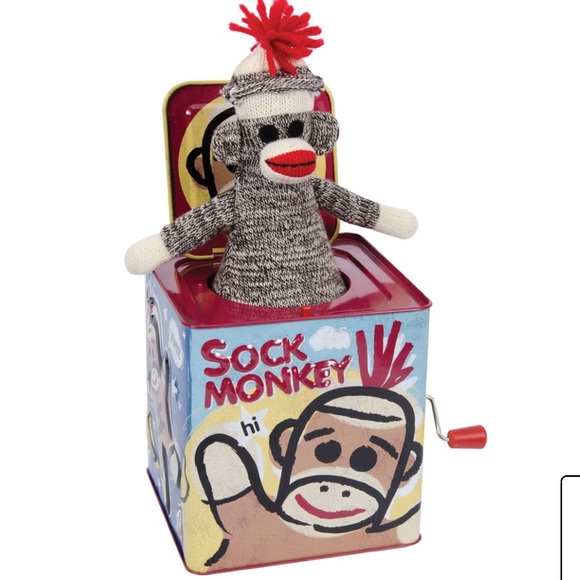 sock monkey Other - sock monkey jack in the box